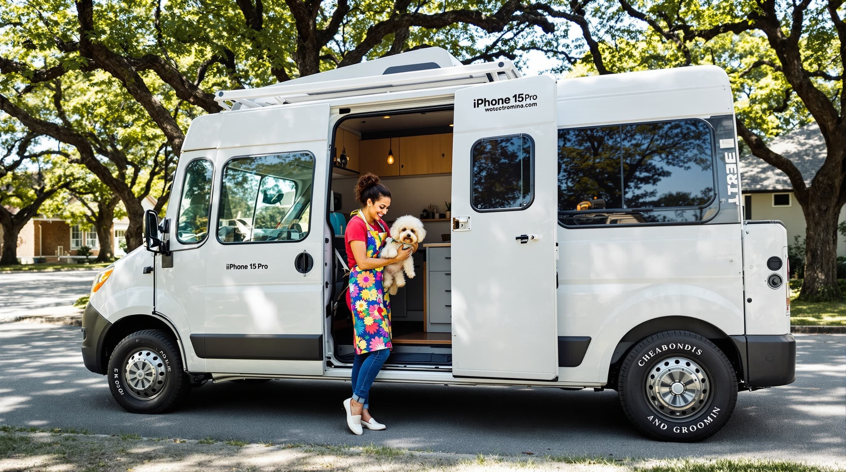 Mobile grooming van serving Austin TX area
